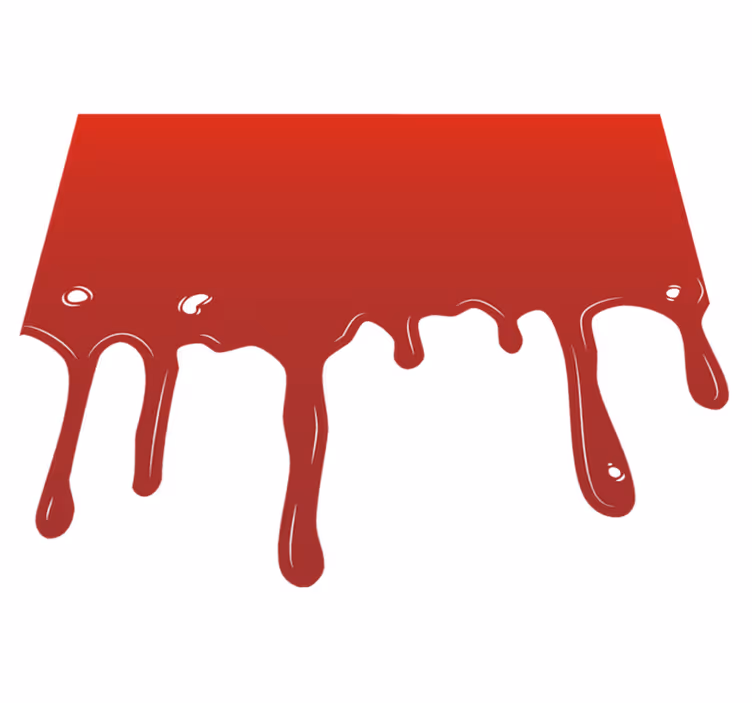 Flaque de sang tapis halloween - TenStickers