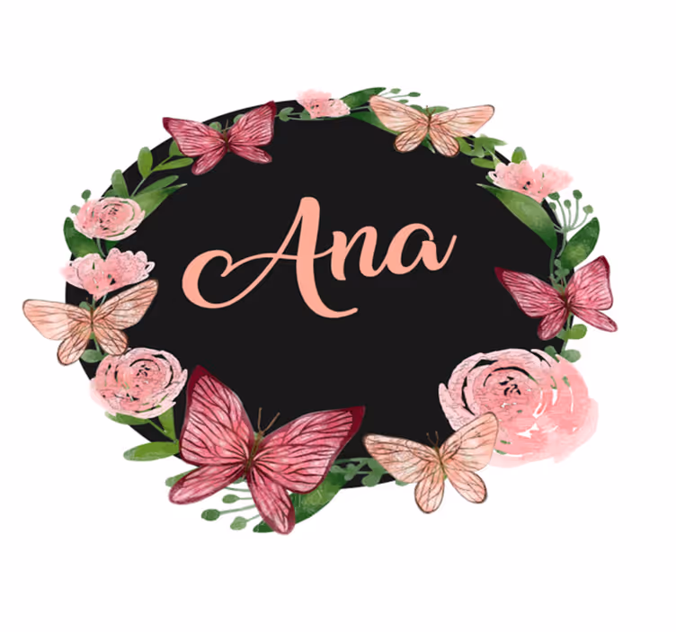 Tapis vinyle personnalisé cercle de fleurs sur mesure - TenStickers