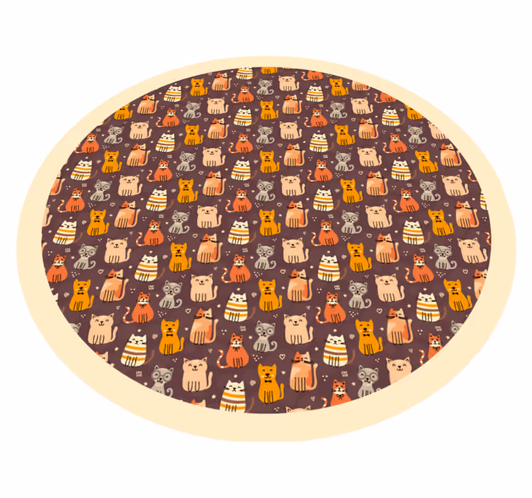 Tapis vinyle autres tapis cercle de jeu à motifs d'animaux - TenStickers