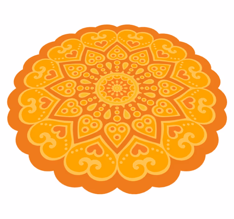 Tapis vinyle mandala accent de sol mandala - TenStickers