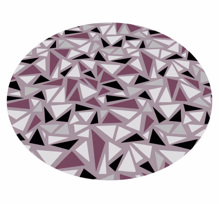 Tapis vinyle géométrique carreaux triangulaires géométriques - TenStickers