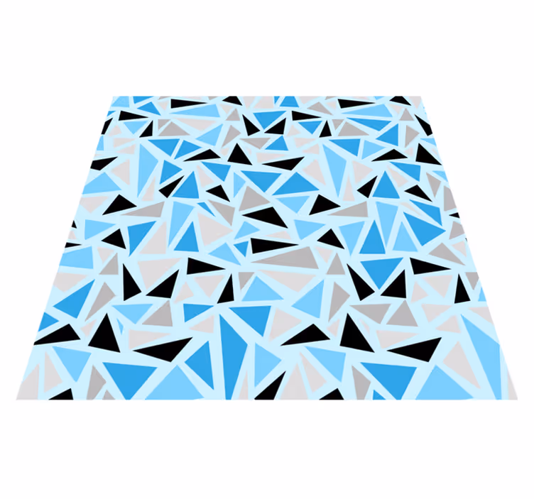 tapis vinyle Mosaïque bleu vif - TenStickers