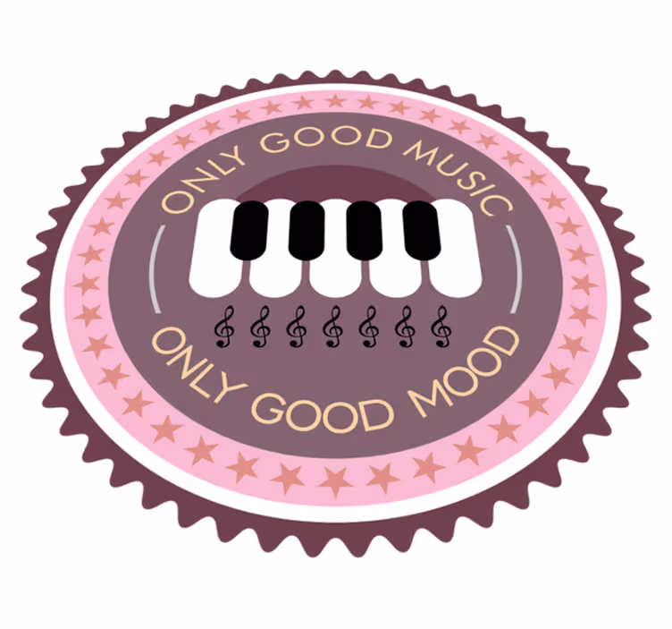 Tapis vinyle citation exhausteur d'humeur musical - TenStickers