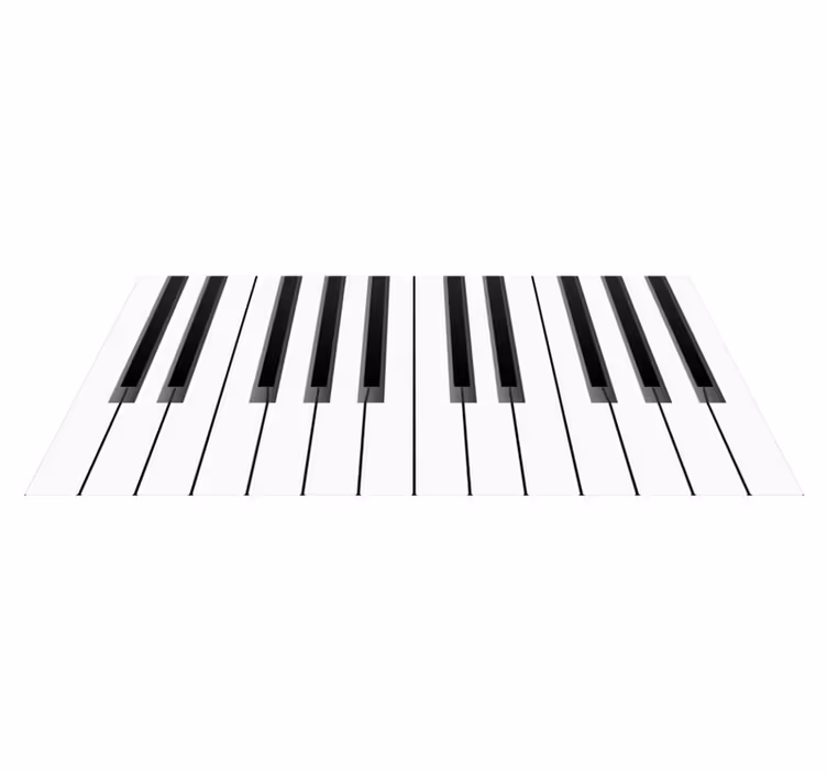 Tapis vinyle moderne Grand piano - TenStickers