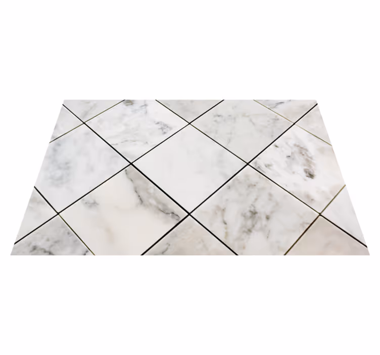Tapis vinyle moderne Carreaux de texture de marbre - TenStickers