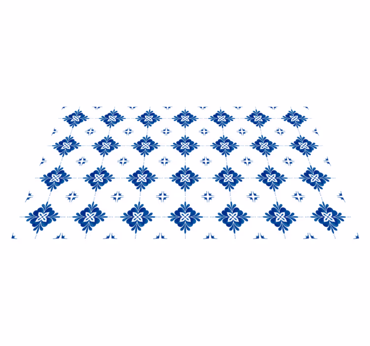Tapis vinyle moderne Tuiles d'illustration texturées - TenStickers