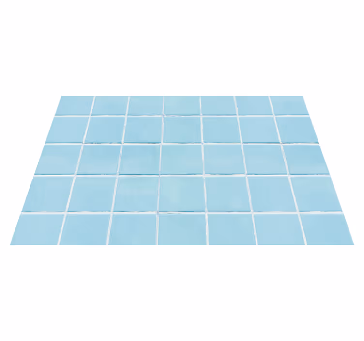 Tapis vinyle carreaux de ciment simulation de tuiles azure - TenStickers