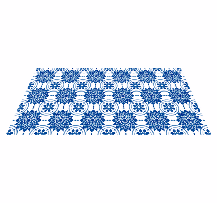 Tapis vinyle moderne Tuiles d'illustration - TenStickers