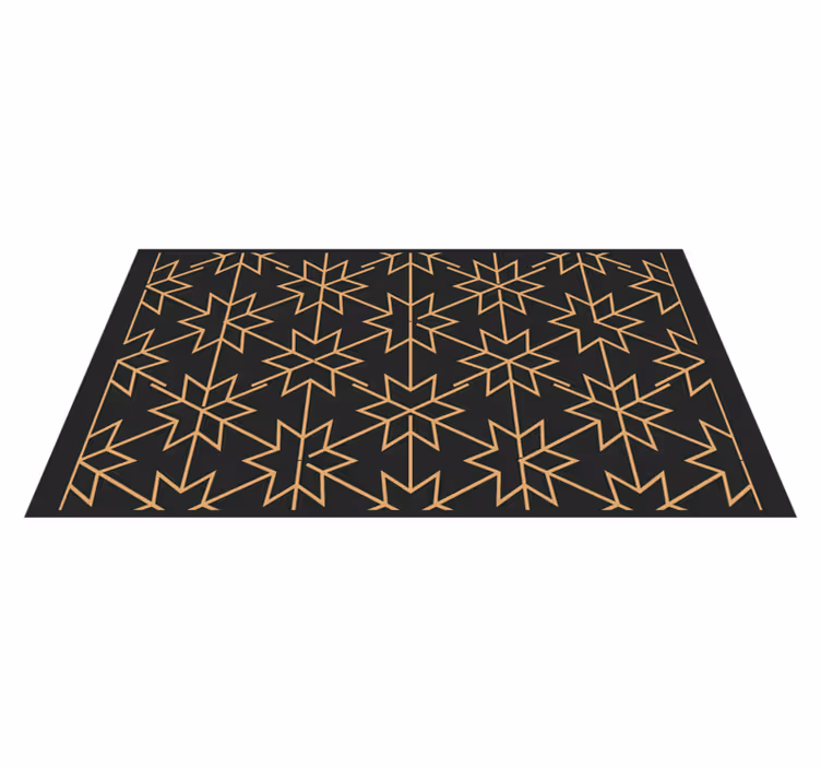 Tapis de vinyle de plancher de tuile d'étoile de plancher - TenStickers