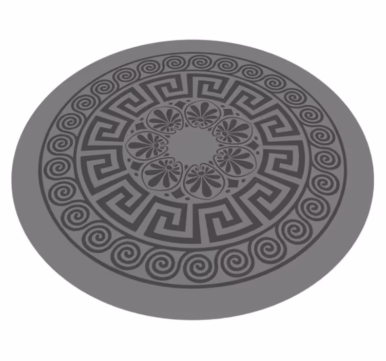 Tapis vinyle mandala motif inspiré du mandala - TenStickers