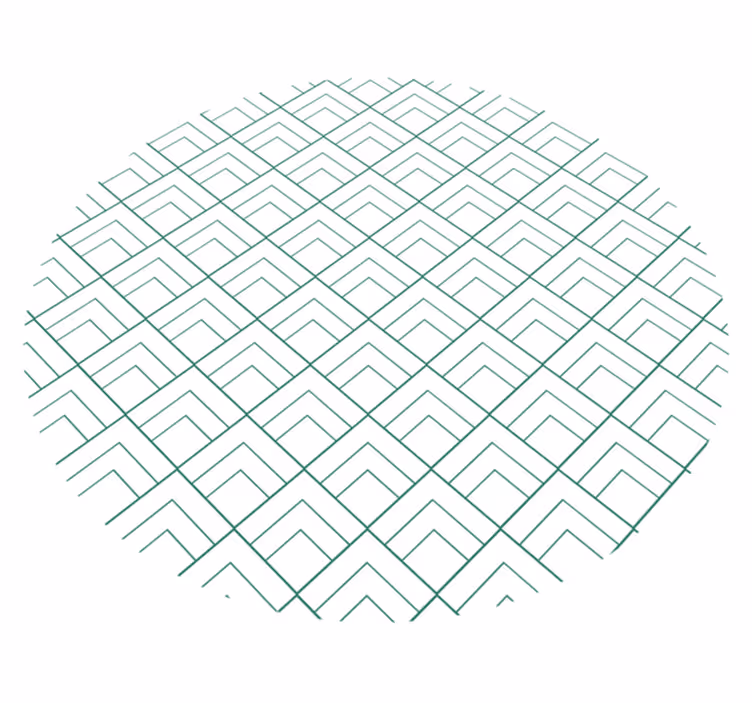 Tapis vinyle géométrique lignes géométriques superposées - TenStickers