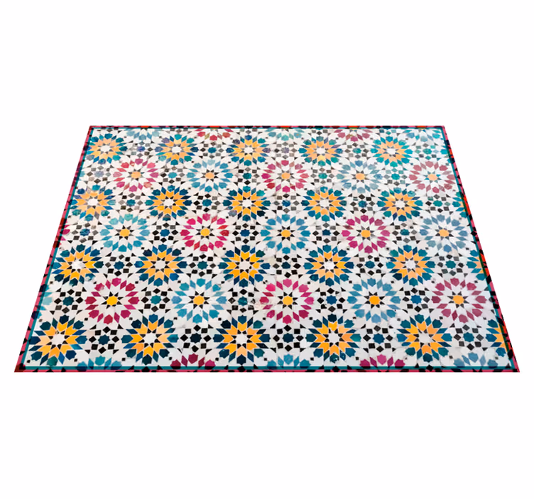 Tapis mosaique vinyle à motifs en mosaïque - TenStickers