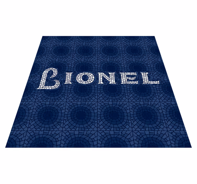 tapis vinyle Orthographe mosaïque - TenStickers