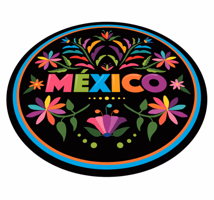 Tapis vinyle éthnique folklore mexicain - TenStickers