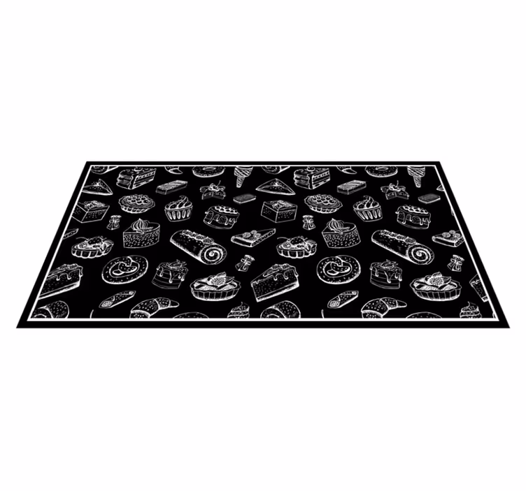 Tapis vinyle cuisine de pâtisseries sucrées - TenStickers