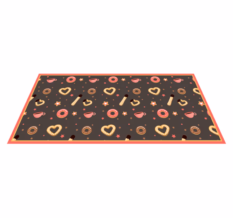 Tapis vinyle événements friandises chérie - TenStickers