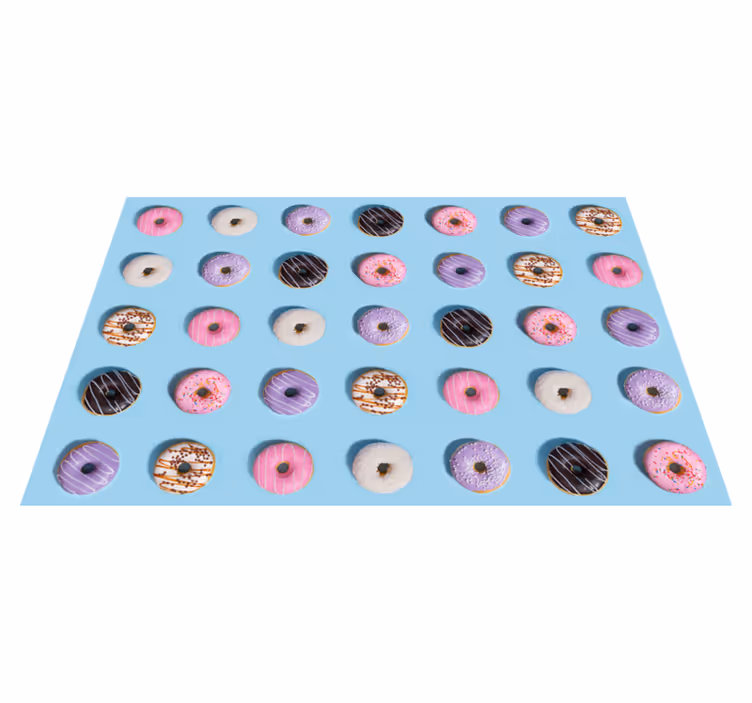 Tapis vinyle autres tapis surface de motif de beignet - TenStickers
