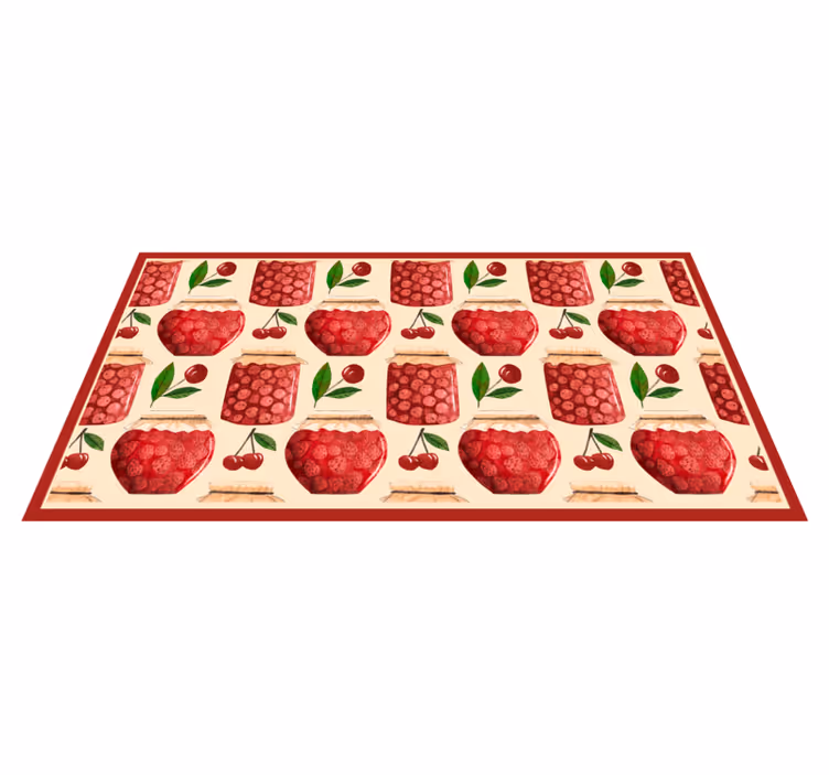 tapis vinyle cuisine Modèle sans couture avec confitures - TenStickers