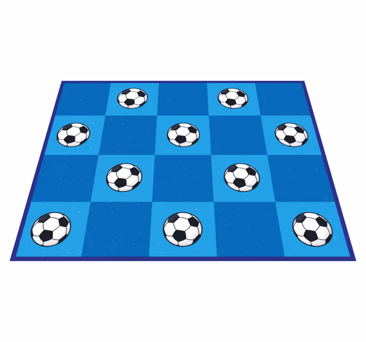 tapis de jeu Carrés de football - TenStickers
