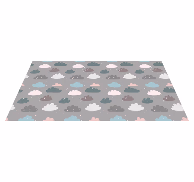tapis vinyle pour enfants Nuages à motifs - TenStickers