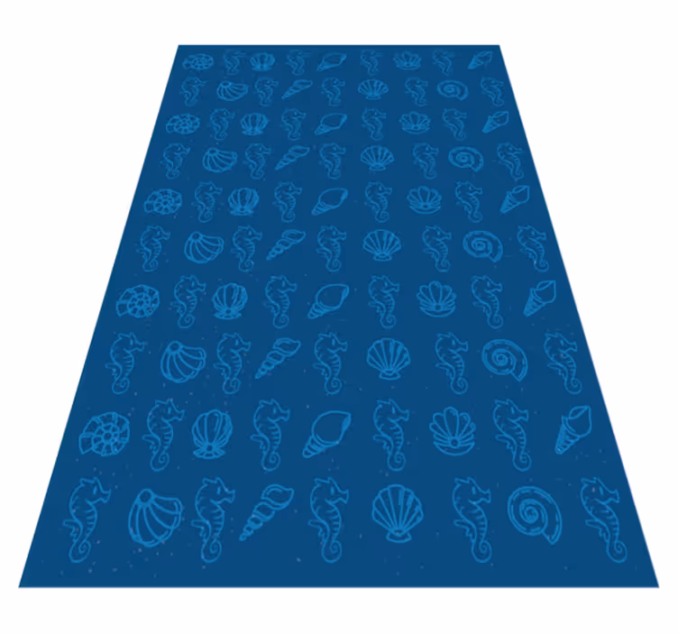Tapis vinyle animal illustration de motifs marins - TenStickers
