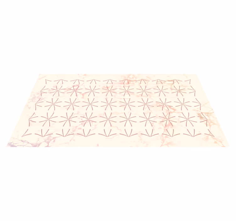 Tapis vinyle salon motif étoile géométrique - TenStickers