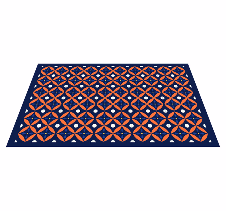 Tapis vinyle géométrique affichage à motifs géométriques - TenStickers