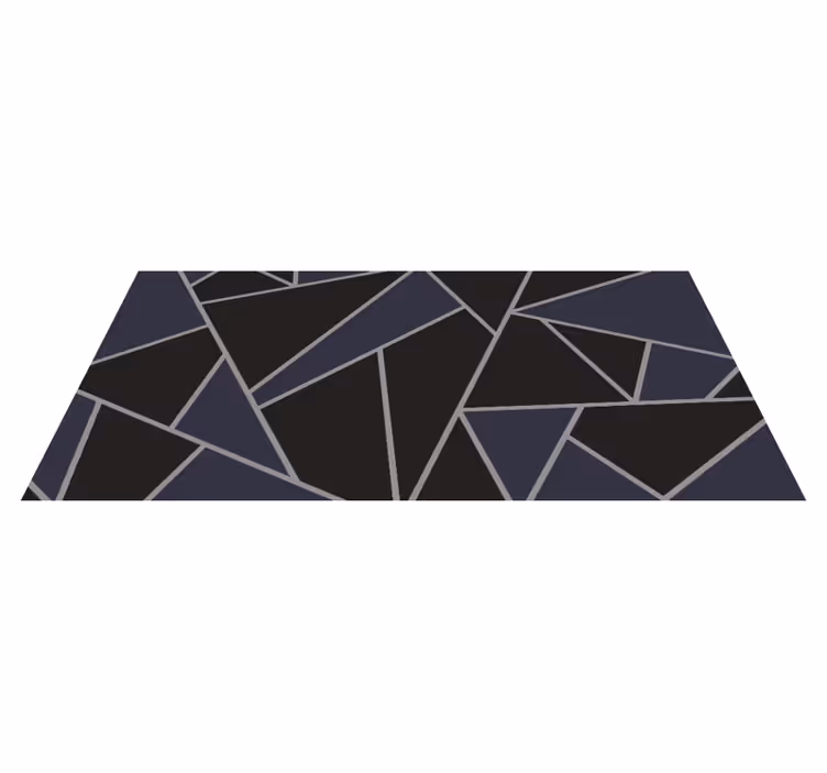 Tapis vinyle géométrique formes géométriques angulaires - TenStickers