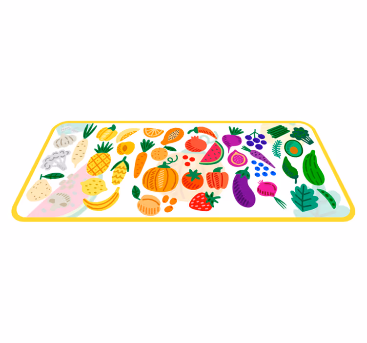 tapis vinyle cuisine Régime équilibré - TenStickers