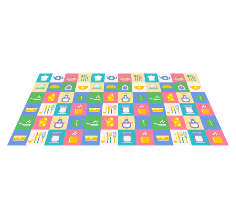 tapis vinyle cuisine Ustensiles de cuisine - TenStickers