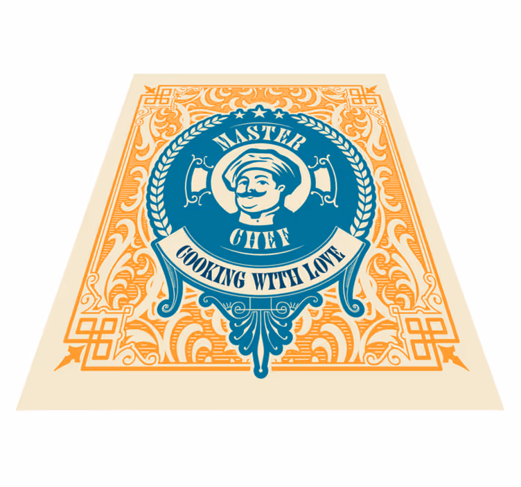 tapis vinyle cuisine Conception de chef - TenStickers