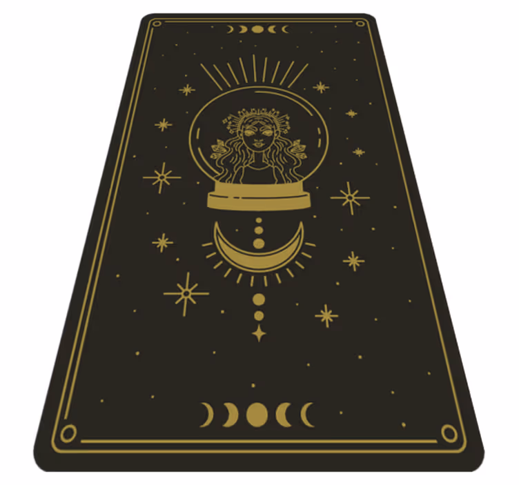 Tapis vinyle mandala mandalas célestes - TenStickers