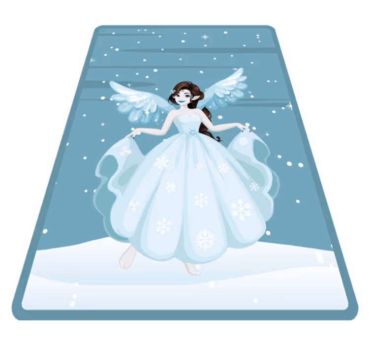 Tapis vinyle chambre bébé élégance de conte de fées - TenStickers