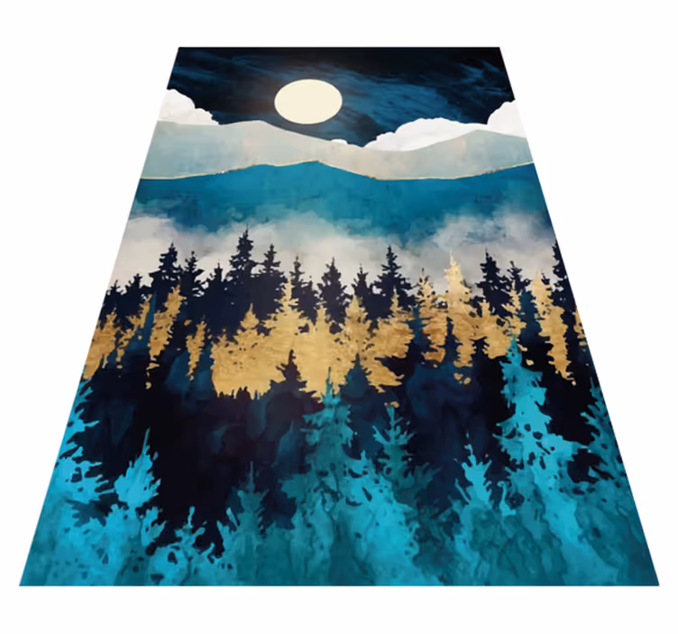tapis vinyle chambre Brume du soir - TenStickers