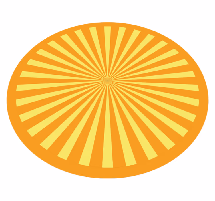 Tapis vinyle Coucher de soleil abstrait orangé - TenStickers