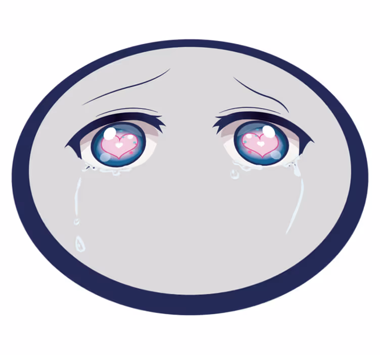 Tapis vinyle autres tapis visage d'anime qui pleure - TenStickers