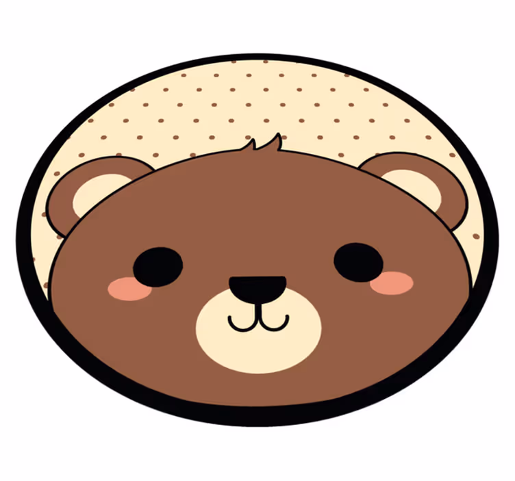 tapis vinyle animal Castor anime - TenStickers