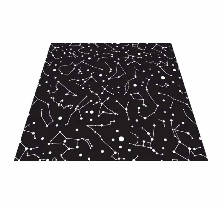 tapis vinyle pour enfants Espace noir et blanc - TenStickers