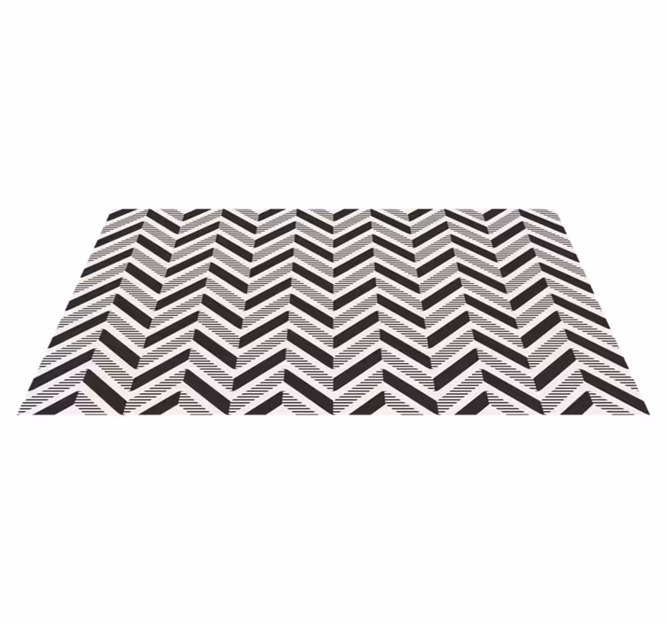 tapis vinyle Nuances géométriques de gris et de noir - TenStickers