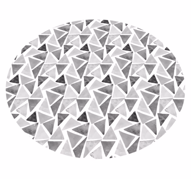 tapis vinyle geometrique Triangles de tons gris - TenStickers