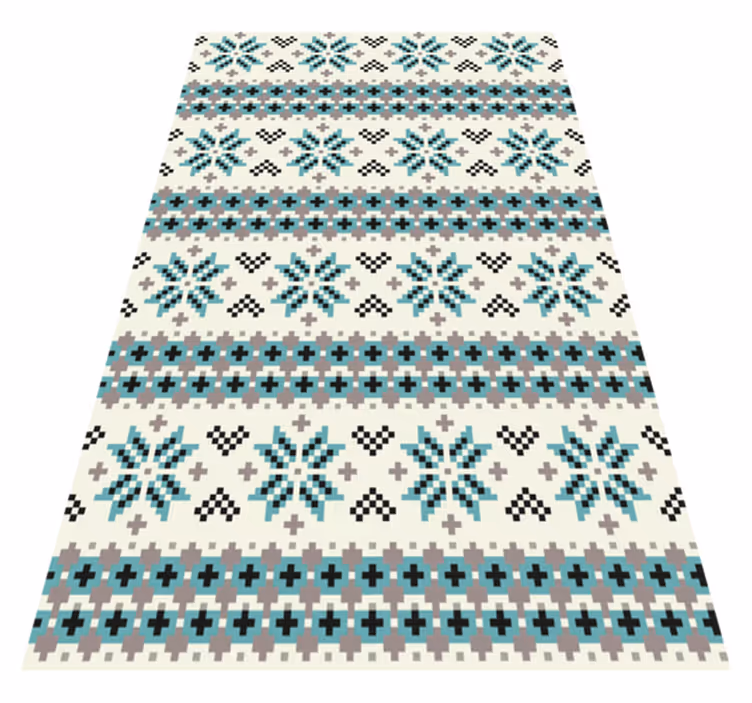 Tapis vinyle mandala motif mandala ethnique - TenStickers