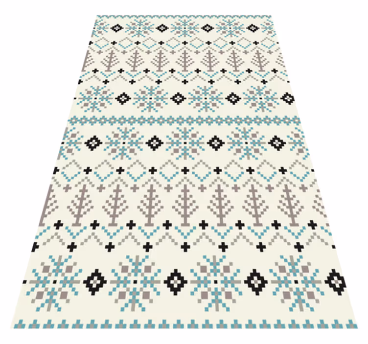 tapis vinyle salon Design nordique traditionnel - TenStickers