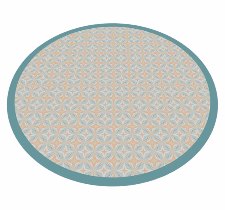 tapis vinyle salon Style nordique avec des cercles - TenStickers