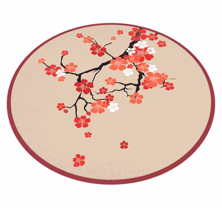 tapis vinyle ethnique Nature coréenne - TenStickers