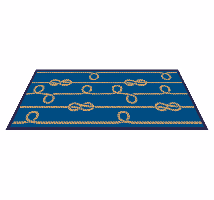 tapis vinyle retro Boucles de corde - TenStickers