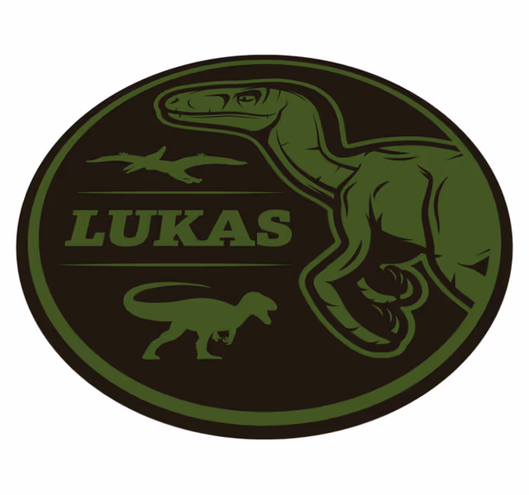 Tapis vinyle personnalisé dinosaure sur mesure - TenStickers