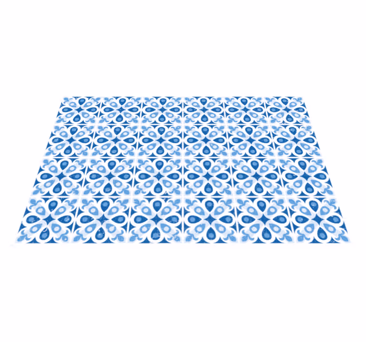 tapis vinyle moderne Bleu waterhouse - TenStickers