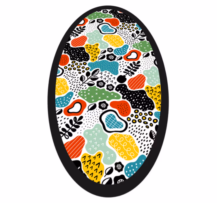 Tapis vinyle nature motif naturel coloré - TenStickers