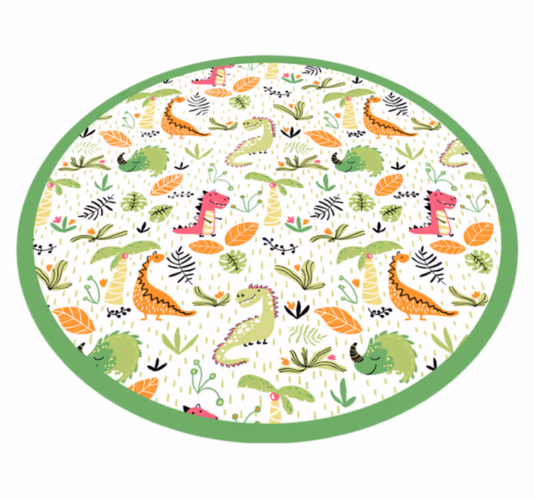 Tapis vinyle autres tapis cercle d'aventure safari - TenStickers