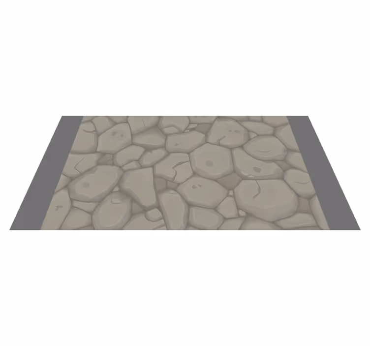 tapis vinyle couloir vinylee de carreaux pavés - TenStickers